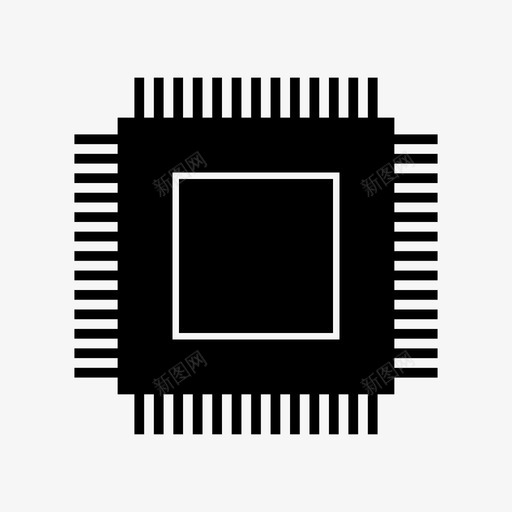 芯片计算机硬件svg_新图网 https://ixintu.com 芯片 计算机 硬件 金属 技术