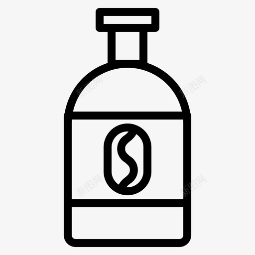 瓶子豆子咖啡svg_新图网 https://ixintu.com 咖啡 瓶子 豆子 商店 咖啡店 轮廓
