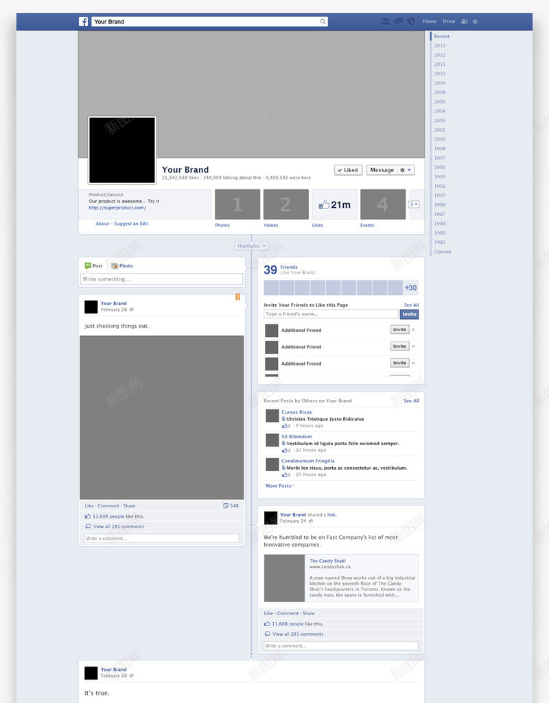 Facebook页面样机web网页下载优图UPPSpng_新图网 https://ixintu.com 页面 样机 网页 下载 优图