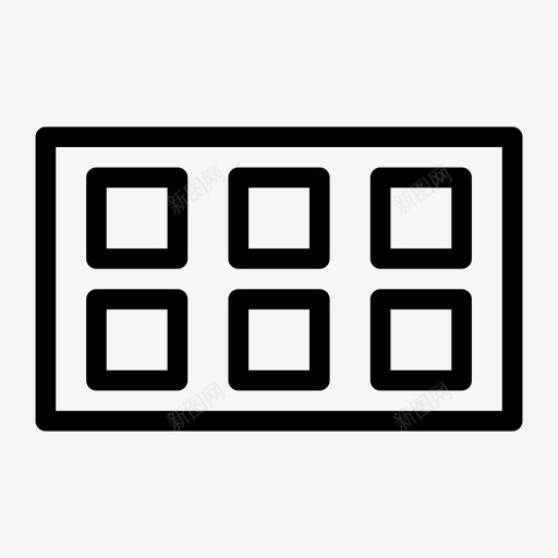 冰盘冷立方体svg_新图网 https://ixintu.com 冰盘 立方体 冷冻 厨房用具 线图 图标