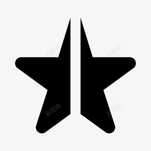 等级最爱一半svg_新图网 https://ixintu.com 等级 最爱 一半 星级 接口 实心