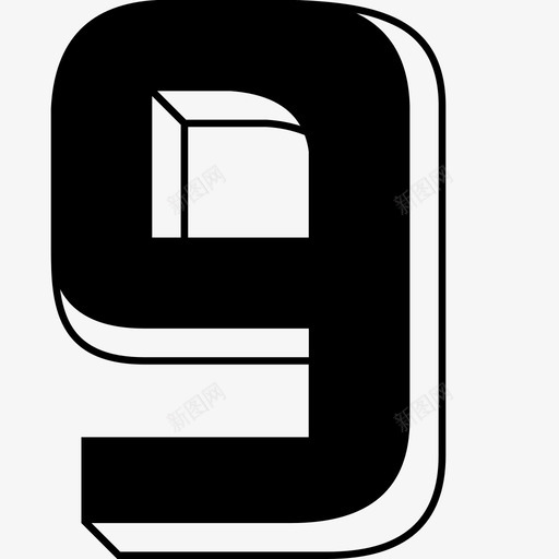 倒计时9svg_新图网 https://ixintu.com 倒计时