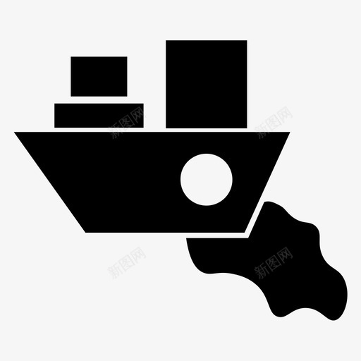 油类废物燃料溢油svg_新图网 https://ixintu.com 油类 废物 燃料 溢油 航运 水污染 污染