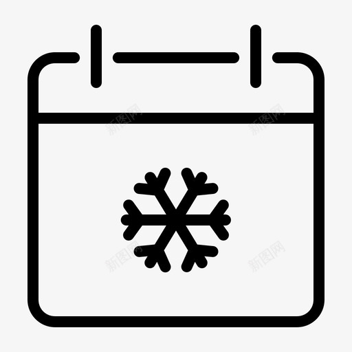 冬天日历圣诞节svg_新图网 https://ixintu.com 季节 冬天 日历 圣诞 圣诞节 节日 事件