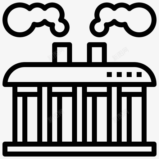 工业建筑设施svg_新图网 https://ixintu.com 建筑 工业建筑 设施 工厂 工业 发电厂