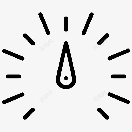 速度表里程表转速表svg_新图网 https://ixintu.com 速度 度表 里程表 转速 车辆 相关 线图 图标