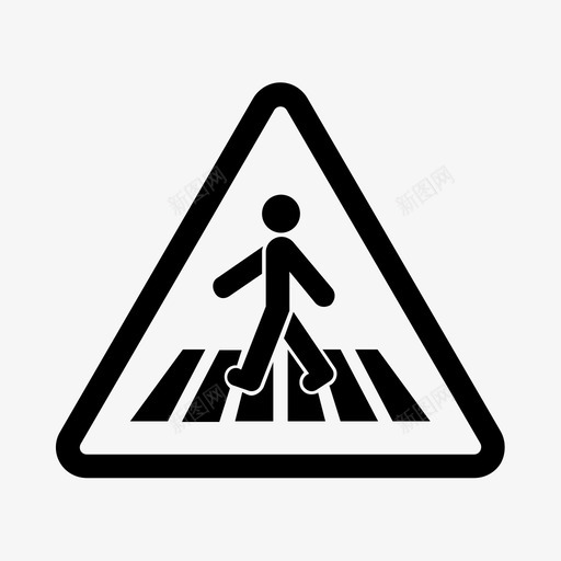 人行横道标志徽章标签svg_新图网 https://ixintu.com 人行 横道 标志 徽章 标签