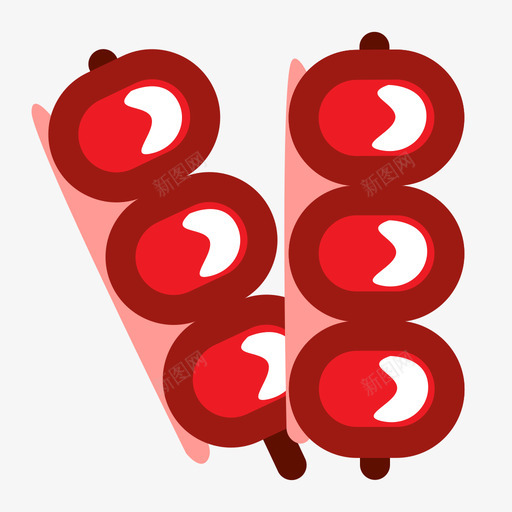 冰糖葫芦svg_新图网 https://ixintu.com 冰糖葫芦