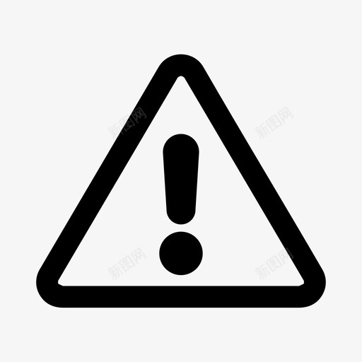 警告标志感叹号用户界面svg_新图网 https://ixintu.com 警告 标志 感叹 叹号 用户界面