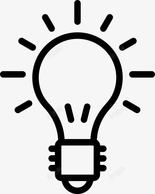 电灯泡教育灯泡svg_新图网 https://ixintu.com 电灯泡 物理 教育 灯泡 物理科 科学 大纲