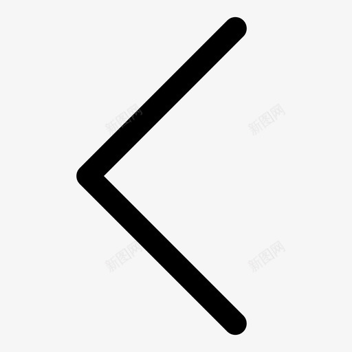 单向左svg_新图网 https://ixintu.com 单向左 向左 填充 线性 扁平 手绘 精美 方正 简约 圆润 商务