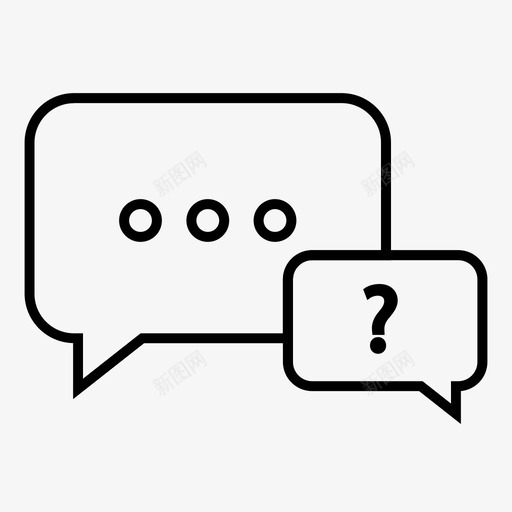 聊天询问留言svg_新图网 https://ixintu.com 聊天 询问 留言 分享 支持 帮助 电子商务 热线