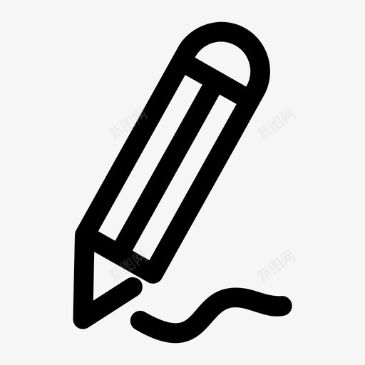铅笔字母记号svg_新图网 https://ixintu.com 书写 铅笔 字母 记号