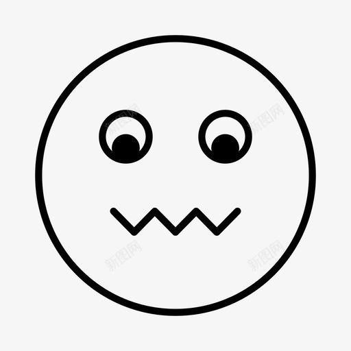 心烦情绪化表情svg_新图网 https://ixintu.com 情绪化 表情 心烦