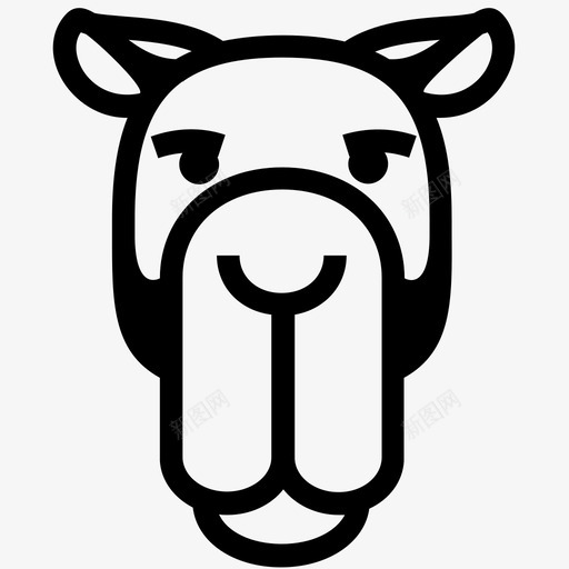 骆驼骆驼脸骆驼头svg_新图网 https://ixintu.com 骆驼 单峰 图标