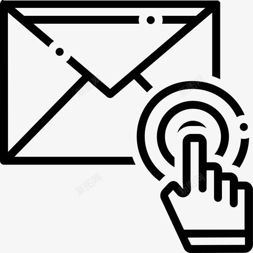 电子邮件订阅通信信封svg_新图网 https://ixintu.com 电子邮件 订阅 通信 信封