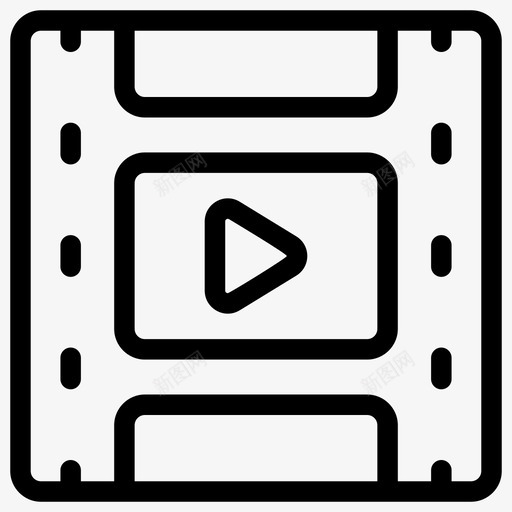 电影剪辑电影摄影带播放的电影带svg_新图网 https://ixintu.com 电影 剪辑 摄影 播放 带电 磁带 视频 媒体 娱乐 线图 图标