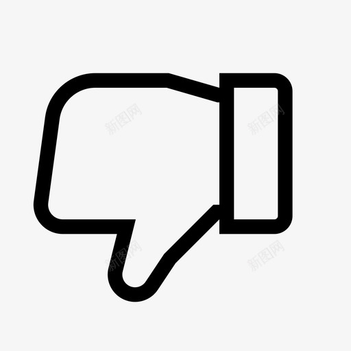 不喜欢否定评级svg_新图网 https://ixintu.com 投票 不喜欢 否定 评级 大拇指 向下 重要 图标 设置 清晰