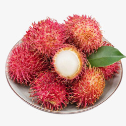 海南红毛丹三亚新鲜热带水果装毛荔枝当季水果6斤带箱素材