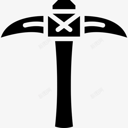 镐元素游戏svg_新图网 https://ixintu.com 游戏 元素 镐镐 实心