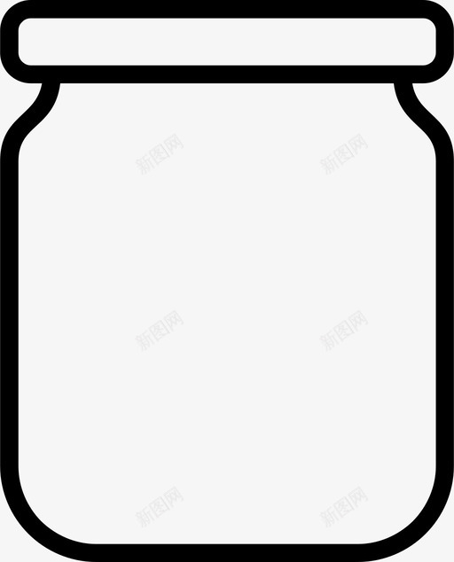玻璃罐瓶子容器svg_新图网 https://ixintu.com 玻璃 瓶子 容器