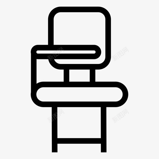 椅子书桌家具svg_新图网 https://ixintu.com 书桌 椅子 家具 办公桌 教育 教育学 学校 大学