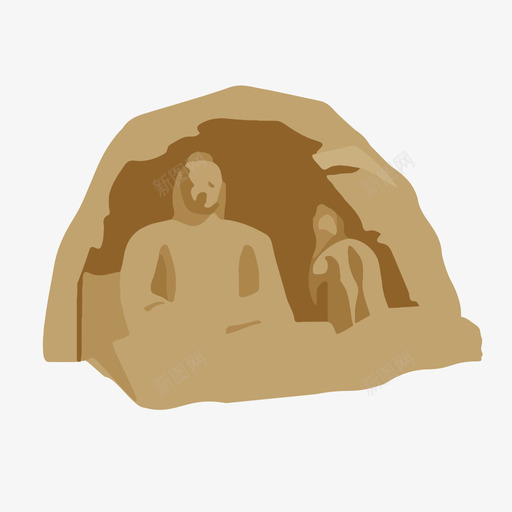 石窟石刻2svg_新图网 https://ixintu.com 石窟 石刻
