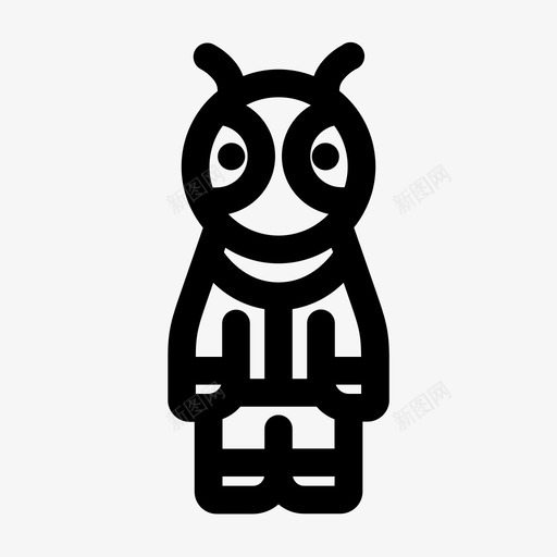 外星人宇航员太空人svg_新图网 https://ixintu.com 外星人 宇航员 太空人