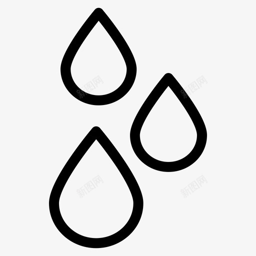 滴自然水svg_新图网 https://ixintu.com 滴滴 自然 水滴
