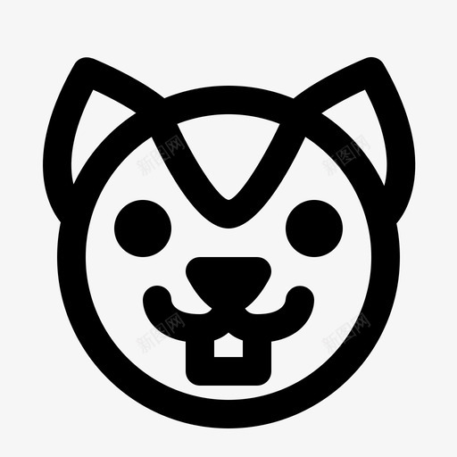 花栗鼠动物秋天svg_新图网 https://ixintu.com 秋天 花栗 动物 松鼠 冬天