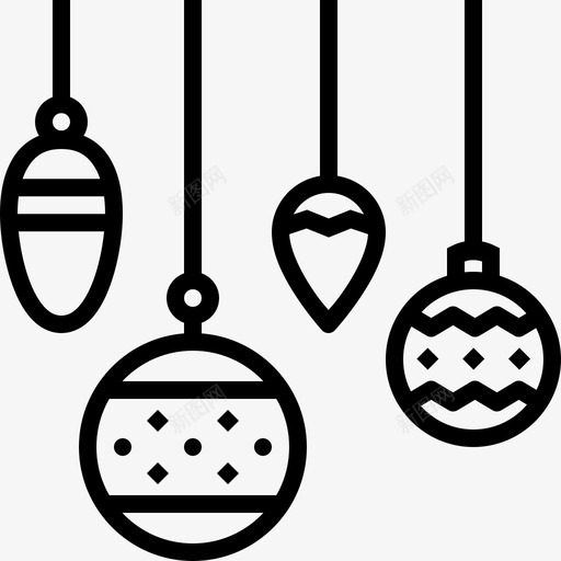 饰品庆祝圣诞节svg_新图网 https://ixintu.com 饰品 庆祝 圣诞节 圣诞 多彩 装饰 季节