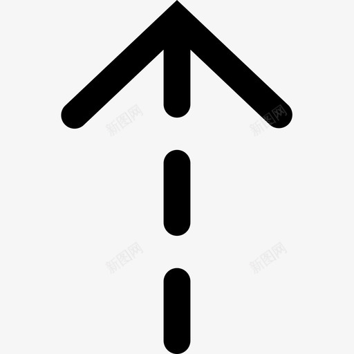 上虚线箭头直线箭头svg_新图网 https://ixintu.com 箭头 虚线 头上 直线