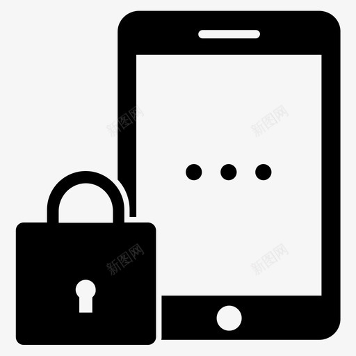 安全码加密手机保护svg_新图网 https://ixintu.com 安全 全码 加密 手机 保护 密码 产品 代码 测试 填充