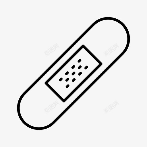 创可贴健康帮助svg_新图网 https://ixintu.com 创可贴 健康 帮助 伤口 通用 用图 标线