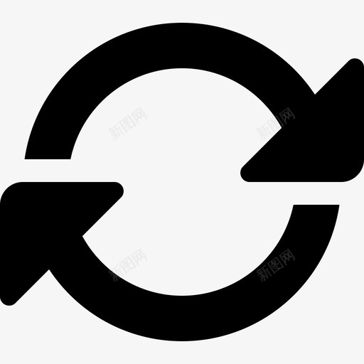refurbishsvg_新图网 https://ixintu.com 填充 扁平 简约 圆润