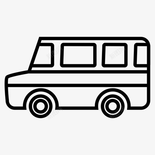 校车旅游车交通svg_新图网 https://ixintu.com 校车 旅游车 交通 教育 中小学