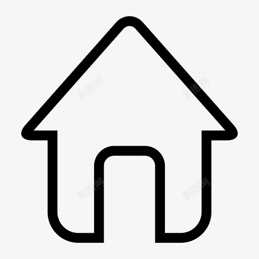 菜单栏首页图标未选svg_新图网 https://ixintu.com 菜单 首页 图标 未选