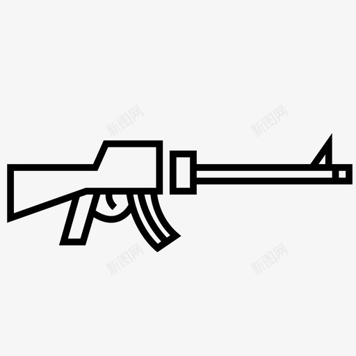 m16枪m16气枪m16武器svg_新图网 https://ixintu.com 枪枪 气枪 武器