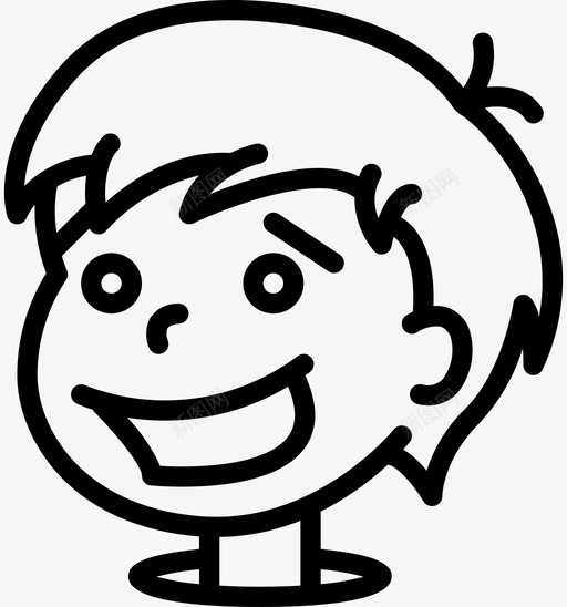 快乐男孩阿凡达卡通svg_新图网 https://ixintu.com 快乐 男孩 卡通 阿凡 达卡 卡通人 人物 轮廓
