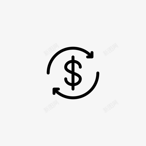 美元回收银行货币svg_新图网 https://ixintu.com 美元 回收 银行 货币 外汇 金融 商业 图标