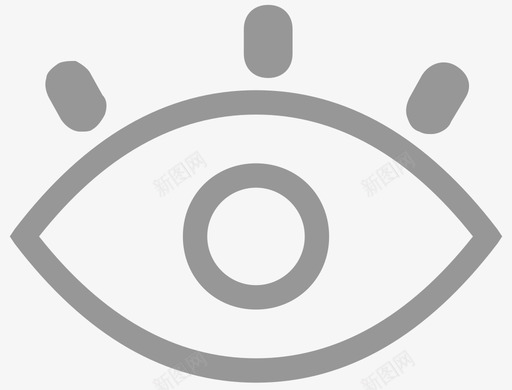 睁眼睛2xsvg_新图网 https://ixintu.com 睁眼 眼睛