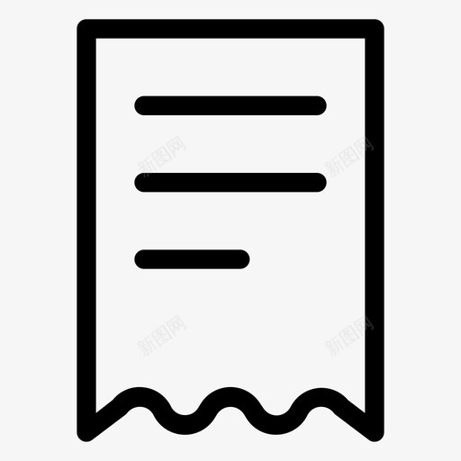 收款帐单支票svg_新图网 https://ixintu.com 收款 帐单 支票 购买 收据 销售 购物