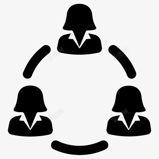 伙伴关系女商人网络svg_新图网 https://ixintu.com 伙伴 关系 商人 网络组织 团队