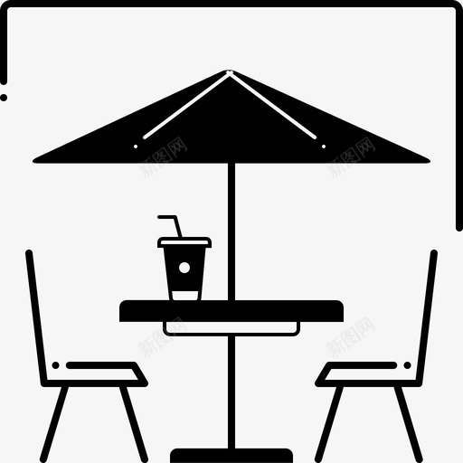户外咖啡馆自助餐厅svg_新图网 https://ixintu.com 咖啡馆 户外 自助 自助餐 餐厅 街边 餐桌
