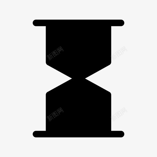沙漏倒计时时间svg_新图网 https://ixintu.com 沙漏 时间 倒计时 计时器 固体