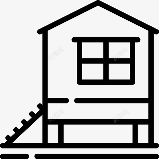 鸡舍农业农场svg_新图网 https://ixintu.com 农业 鸡舍 农场 大纲