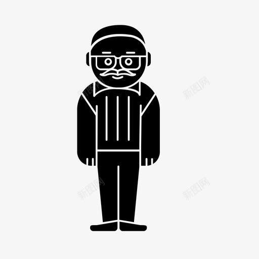 老人成人男性svg_新图网 https://ixintu.com 老年人 老人 成人 男性 婴儿 生命 周期