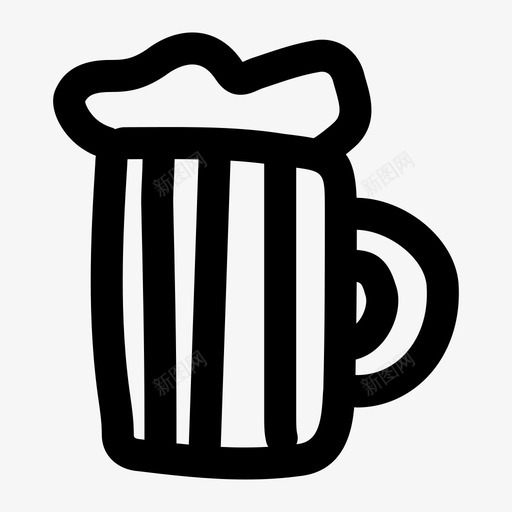 啤酒杯酒精抽奖svg_新图网 https://ixintu.com 啤酒杯 抽奖 酒精 泡沫 派对