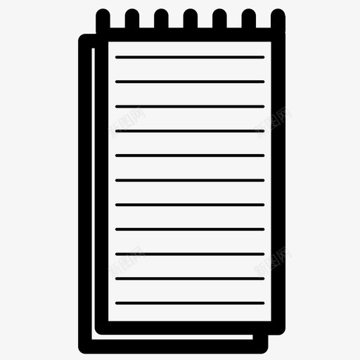 笔记本回学校记事本svg_新图网 https://ixintu.com 笔记本 学校 记事本 螺旋 装订