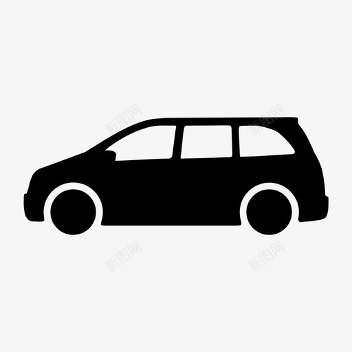 小货车小汽车7座svg_新图网 https://ixintu.com 货车 小汽 车座 小汽车